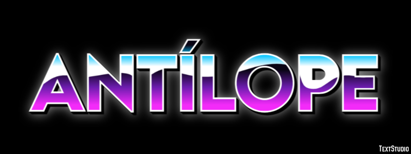 Antílope Efeito de texto