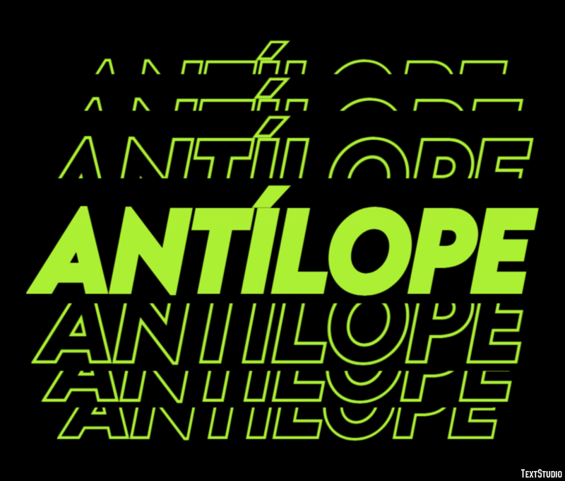 Antílope Efekt tekstowy