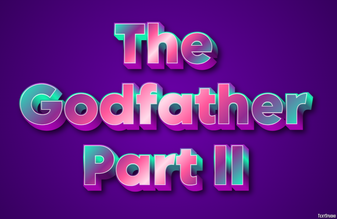 The Godfather Part II Text Effect