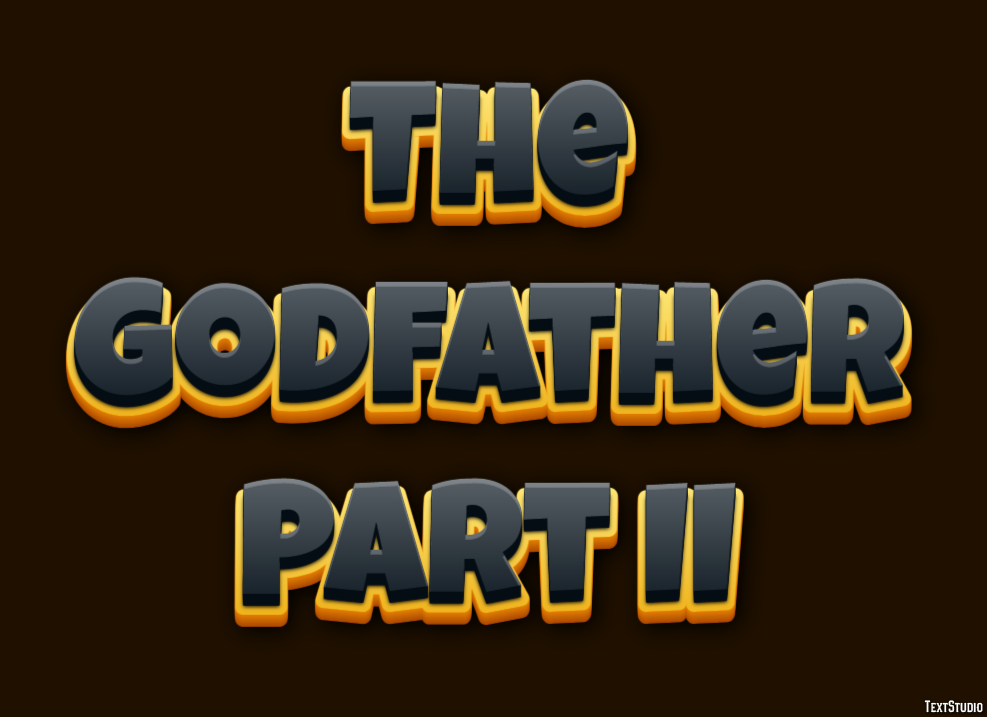 The Godfather Part II Text Effect
