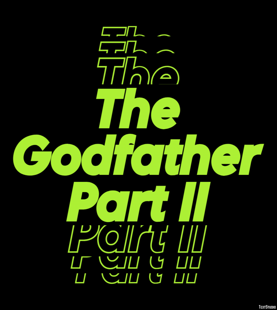 The Godfather Part II Text Effect