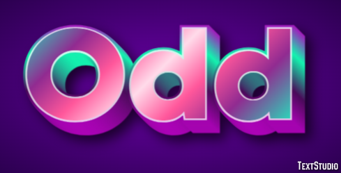 Odd Text Effect