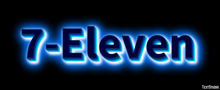 7-Eleven Efecto de texto