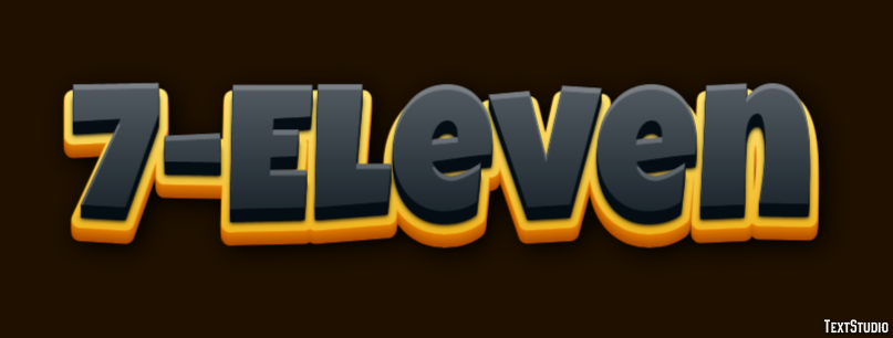 7-Eleven Efecto de texto