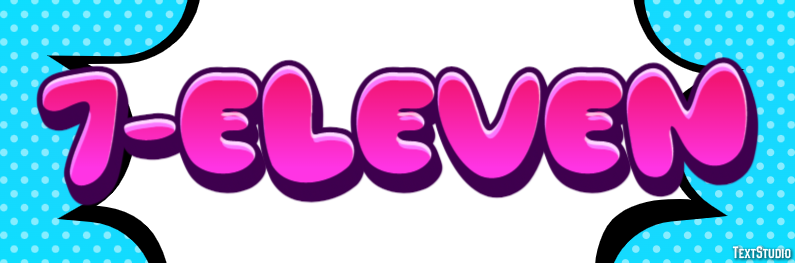 7-Eleven Efecto de texto