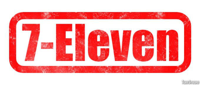 7-Eleven Efekt tekstowy