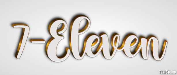 7-Eleven Efecto de texto