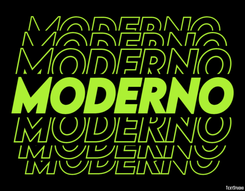 Moderno Efekt tekstowy