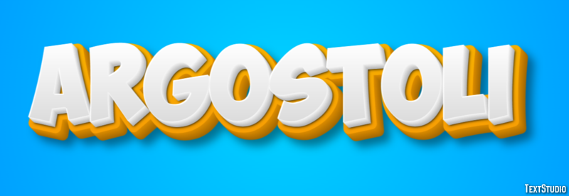 Argostoli Text Effect