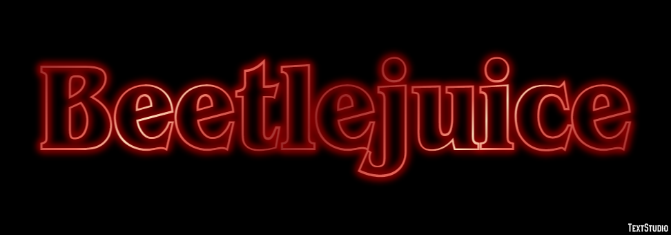 Beetlejuice Effetto testo