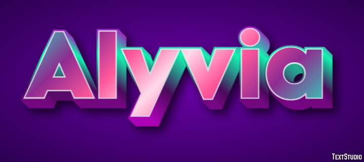 Alyvia Text Effect