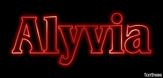 Alyvia Text effect