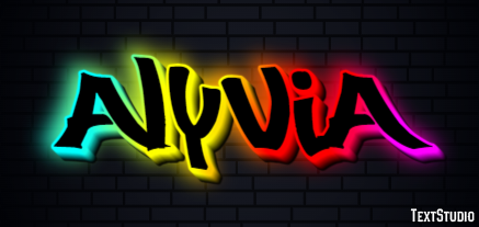 Alyvia Text effect