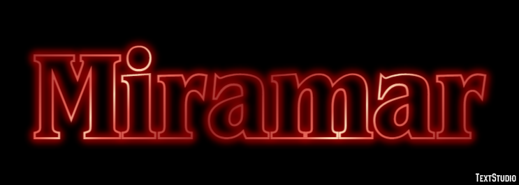 Miramar Efecto de Texto