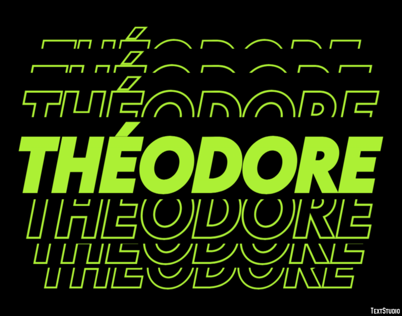 Théodore Efecto de Texto