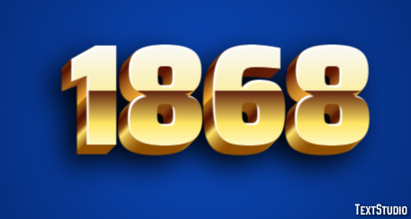 1868 Text Effect