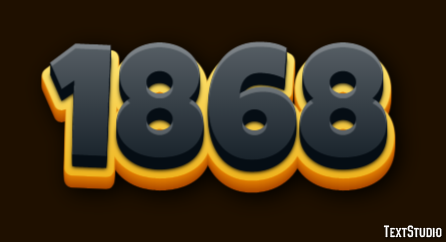 1868 Text Effect