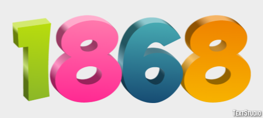 1868 Text Effect