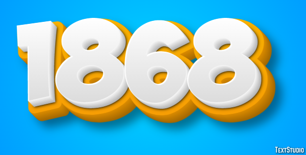 1868 Text Effect