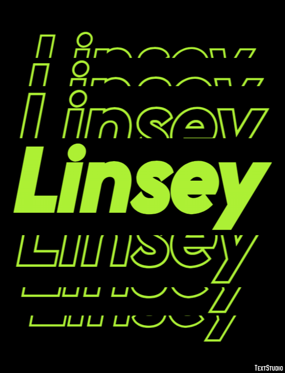 Linsey Effetto testo