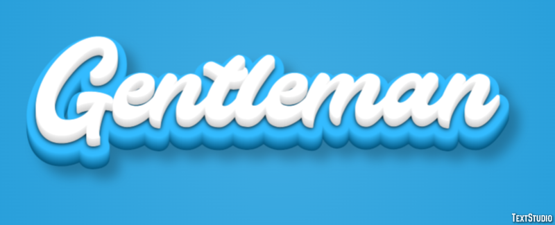 Gentleman Text Effect