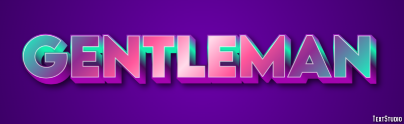Gentleman Text Effect