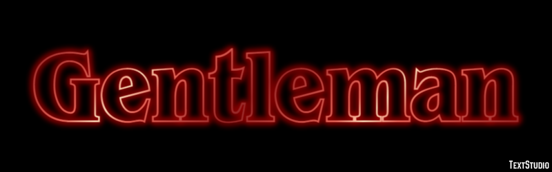Gentleman Text Effect