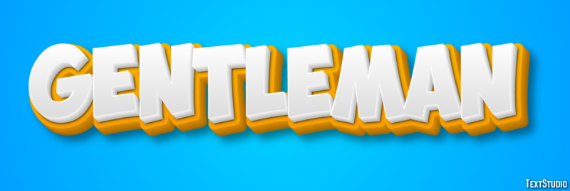 Gentleman Text Effect