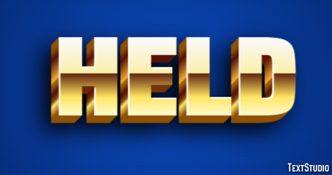 Held Text Effect