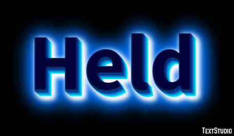 Held Text Effect