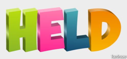 Held Text effect
