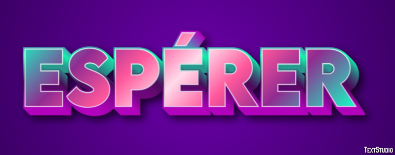 Espérer Effet de Texte