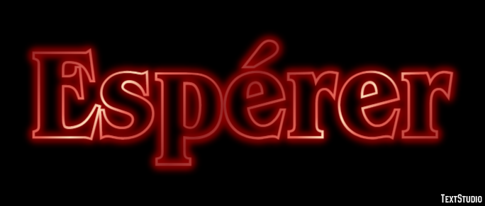 Espérer Effet de Texte