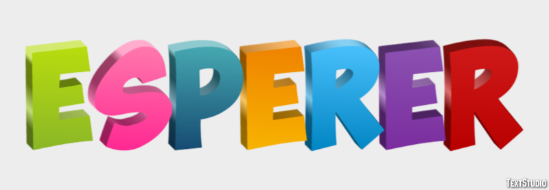 Espérer Effet de Texte