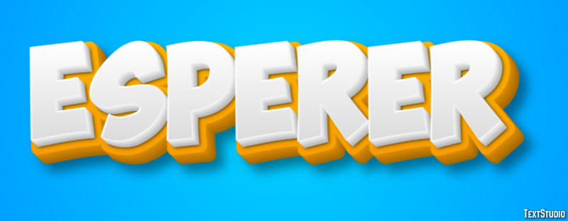 Espérer Effet de Texte