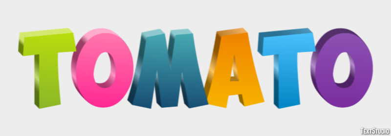 Tomato Text Effect