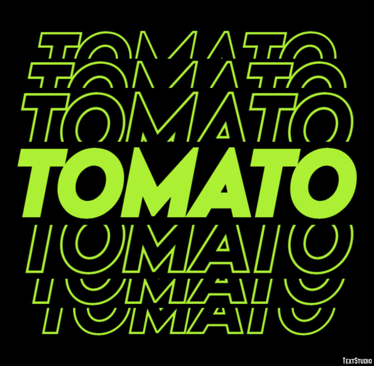 Tomato Text Effect
