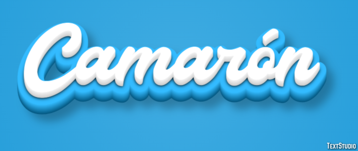 Camarón Text effect