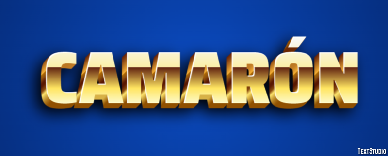 Camarón Text effect