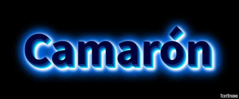 Camarón Text effect
