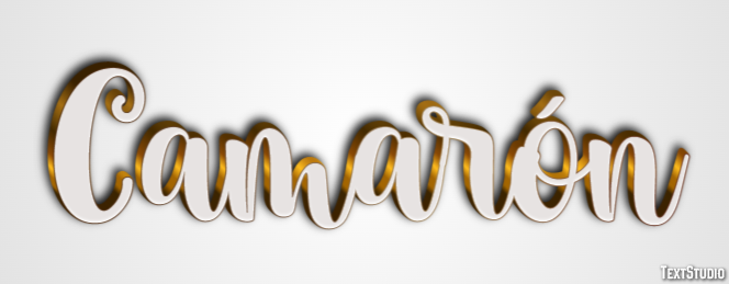 Camarón Text effect