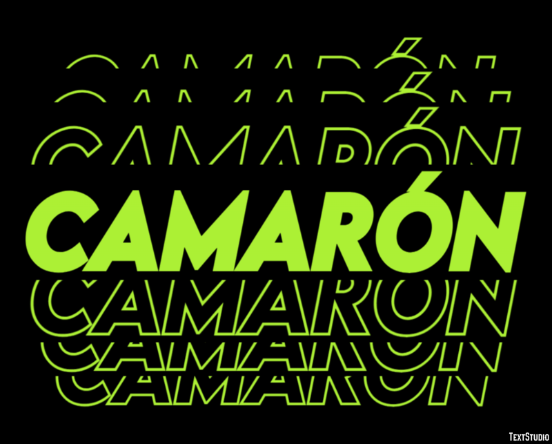 Camarón Text Effect