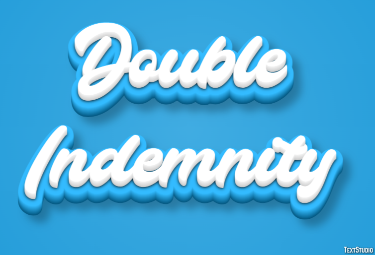 Double Indemnity Text effect