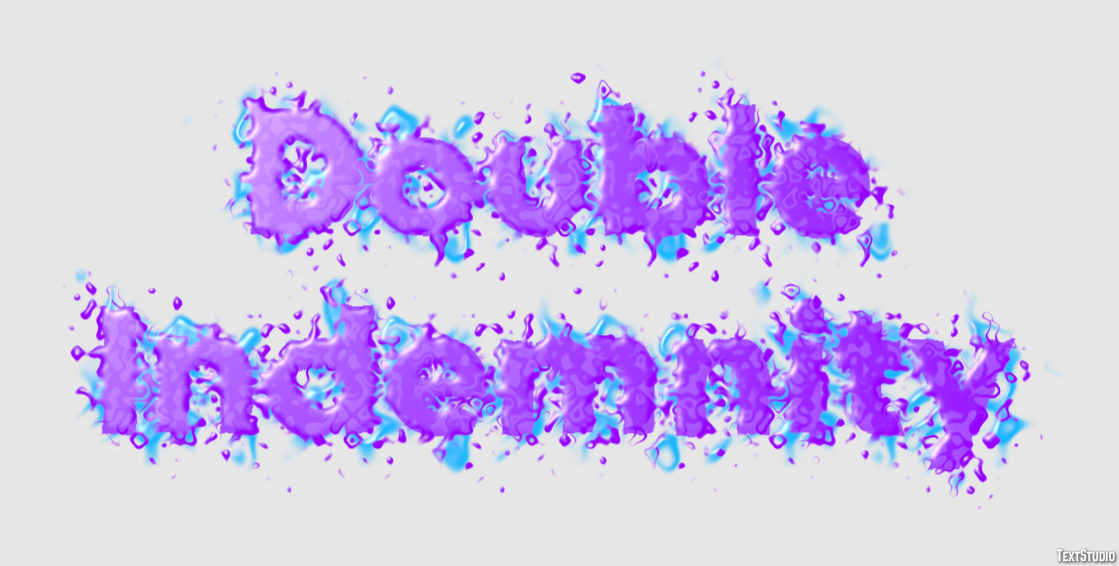 Double Indemnity Text effect