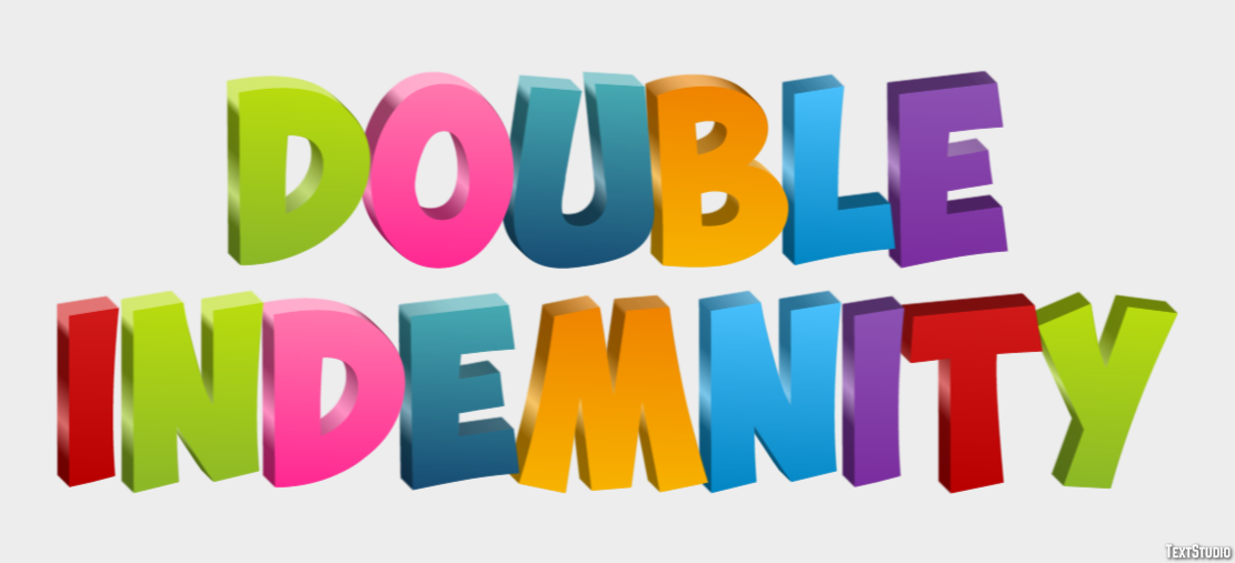 Double Indemnity Metin Efekti