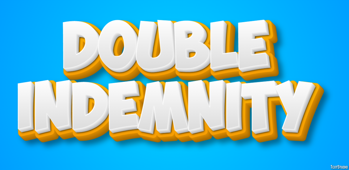 Double Indemnity Text effect