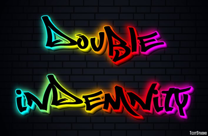 Double Indemnity Text Effect