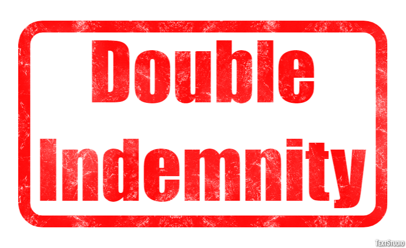 Double Indemnity Text effect