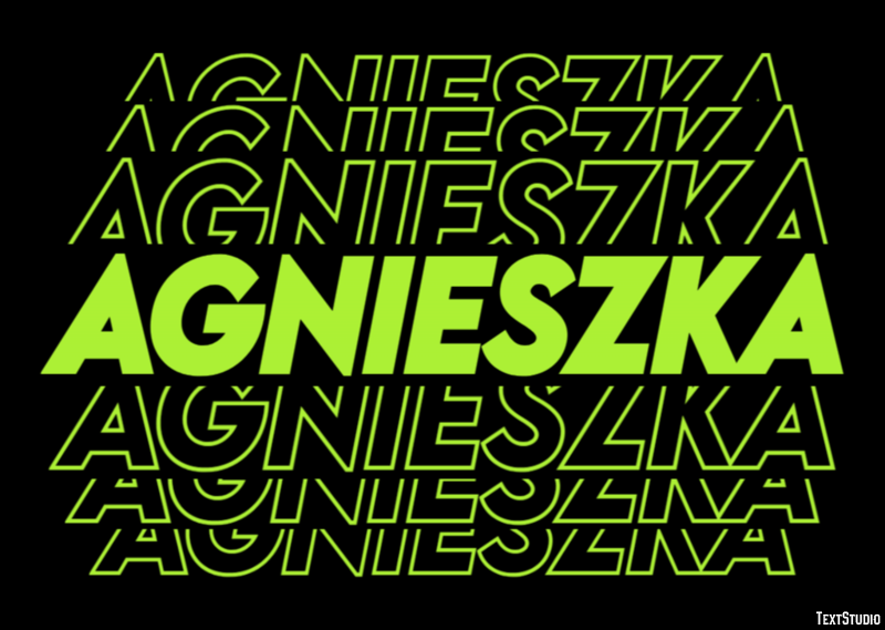 Agnieszka Texteffekt
