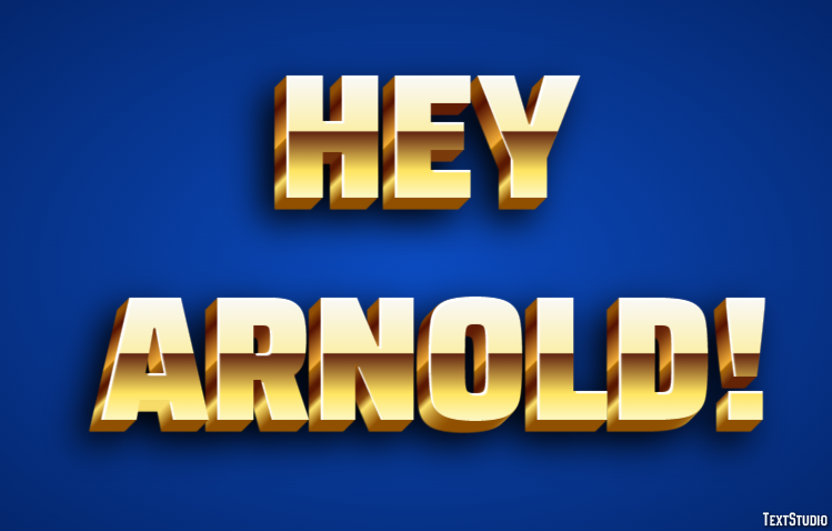 Hey Arnold! Texteffekt